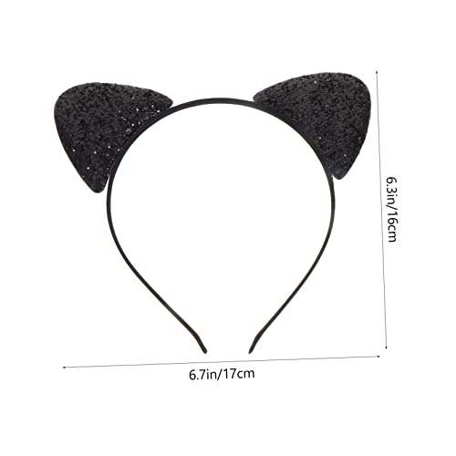 ELAYARD Cosplay Katzenohren Haarreif mit Augenmaske Dekoratives Elastisches Festival Accessoire für Damen Einzigartige Cat Ear Kopfbedeckung für Fasching Halloween Party von ELAYARD