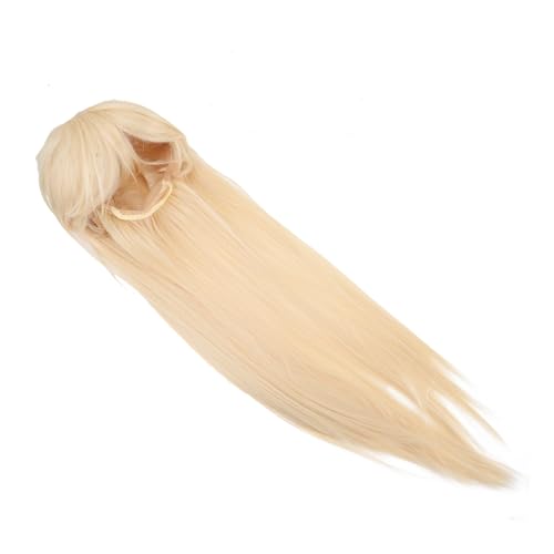 ELAYARD Damen Perücke mit Ponyfransen Lang Glatt Hitzebeständig Modisch Cosplay Party Synthetisch Elastisch Verstellbar Komfortabel Atmungsaktiv von ELAYARD