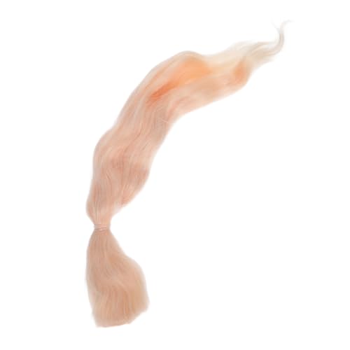 ELAYARD Doll Hair Wefts Goldene Lockige Wellenperücke Synthetische Haarsträhnen Für Diy Puppenperücken Bastelbedarf Leicht Installierbar Für Themenpartys Und Rollenspiele von ELAYARD