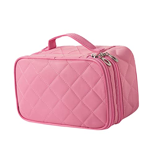 ELAYARD 1stück Doppel-Schicht Kosmetiktasche Für Reisen Tragbare Kulturbeutel Wasserdichter Make-up-Organizer Mit Spiegel Große Kapazität Für Damen Und Herren von ELAYARD