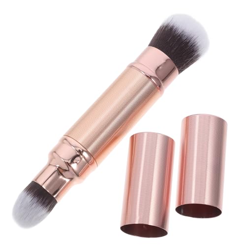 ELAYARD Dual End Make up Pinsel Für Concealer Und Foundation Einziehbarer Kosmetikpinsel in Roségold Puderpinsel Für Damen Vielseitiger Make up Pinsel Für Blending Und Gestaltung Für von ELAYARD