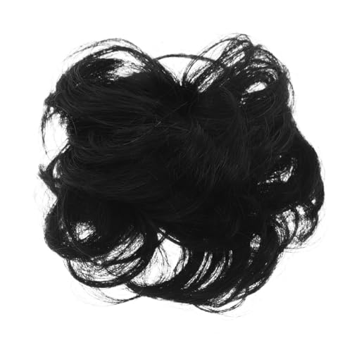 ELAYARD Dutt-haarteil Aus Echthaar Gewellte Pferdeschwanz-extensions Lockige Chignon-haarverlängerungen Unordentliche Dutt-extensions Für Frauen Gewelltes Haarteil Für Styling von ELAYARD