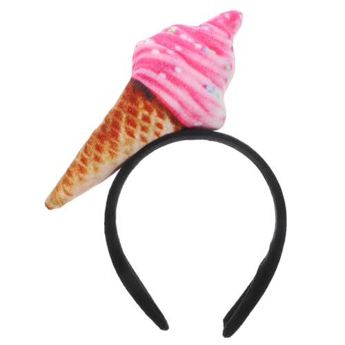 ELAYARD Eiscreme Stirnband Damen Haarband Spa Make Up Haarschmuck Weiches Langlebiges Material Für Party Festival Alltag Vielseitiges Komfortables Accessoire von ELAYARD