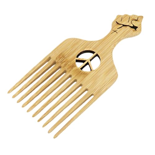 ELAYARD Ergonomischer Kunststoff Haarkamm mit Breiten Zähnen Voluminöses Styling Tool für Lockiges und Afro Haar Schnelles Entwirren und Sanftes Texturieren Geeignet für Damen und Herren von ELAYARD