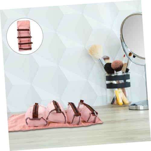 ELAYARD Faltbare Kosmetiktasche Reise Organizer mit Abnehmbaren Fächern Große Kapazität Makeup Pinsel Aufbewahrungstasche für Damen Camping Business Urlaub von ELAYARD