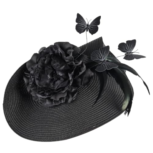 ELAYARD Fascinator Für Damen Aus Stoff Schmetterlings-stirnband Modischer Kopfschmuck Für Teepartys Und Bankette Eleganter Hut Für Hochzeiten Und Partys von ELAYARD