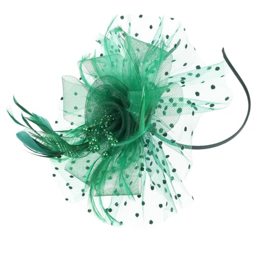 ELAYARD Tea Party Fascinator Hut Für Damen Eleganter Braut Haarschmuck Mit Netzschleier Für Hochzeiten Teepartys Und Cosplay Leicht Und Bequem Zu Tragen von ELAYARD