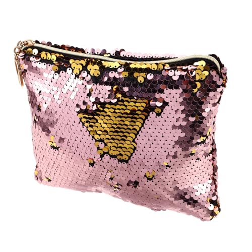 ELAYARD Make-up-Tasche Mit Pailletten Damen Kosmetiktasche Praktische Handtasche Aus Strapazierfähigem Material Für Party Shopping Und Alltag von ELAYARD