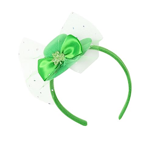ELAYARD Festival Haarband Mit Grünem Hut Und Kleeblatt Perfektes Accessoire Für Patrick's Day Und Kostümpartys Geeignet Für Erwachsene Und Kreative Haarschmuck-dekoration von ELAYARD