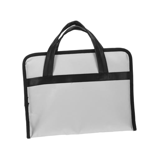 ELAYARD Feuerfester Dokumentenorganizer Aktenkoffer mit Mehrfachfächern Langlebig Kratzfest für Geschäftsreisen Büro Meeting Laptop Aufbewahrungstasche in Elegantem Business Stil von ELAYARD