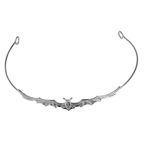 ELAYARD Fledermaus Haarreif aus Legierung Gothic Bat Party Kopfschmuck Halloween Kostüm Accessoire Vintage Metall Krone Passend für Karneval Cosplay und Maskerade von ELAYARD