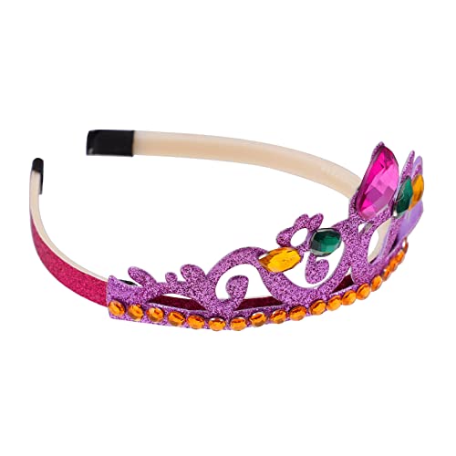 ELAYARD Geburtstagskrone Haarreif Mit Strass Prinzessinnen Stirnband Für Mädchen Festliche Kopfbedeckung Für Geburtstagsfeiern Und Besondere Anlässe von ELAYARD