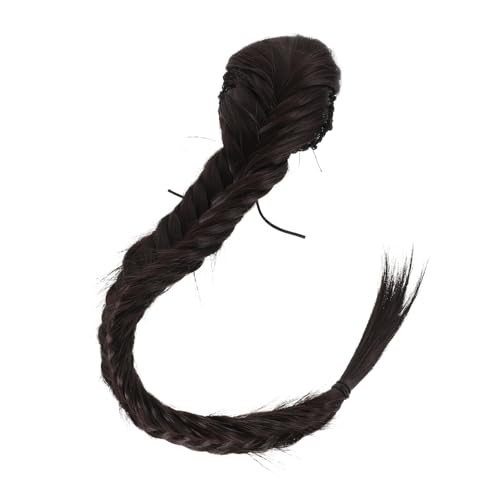 ELAYARD Geflochtene Pferdeschwanz Haarverlängerung für Damen aus Synthetischen Fasern Bequem für Partys und Alltag Einfach zu Stylen Natürliches Aussehen von ELAYARD