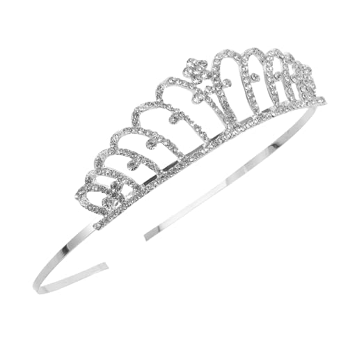 ELAYARD Glitzernde Rhinestone Tiara für Geburtstags Haarreif Funkelnde Krone für Mädchen Accessoire für Partys und Feiern von ELAYARD