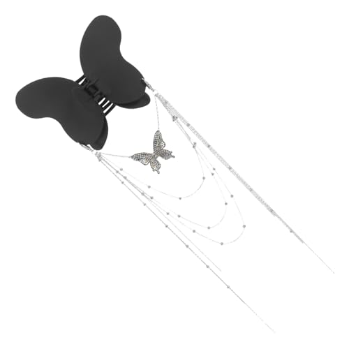 ELAYARD Große Schmetterling Haarklammer mit Quaste für Damen Starker Griff Vielseitig Einsetzbar für Dünnes und Dickes Haar Schonend und Bequem Geeignet für Alltag und Festliche Anlässe von ELAYARD