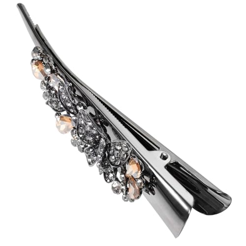ELAYARD Große Vintage Haarklammer mit Funkelnden Strasssteinen Metall Alligator Haarclip für Dickes Haar Eleganter Haarschmuck für Damen für Hochsteckfrisuren und Styling ELAYARD Große Vintage Haarklammer mit Funkelnden Strasssteinen Metall Alligator Haarclip für Dickes Haar Eleganter Haarschmuck für Damen für Hochsteckfrisuren und Styling von ELAYARD