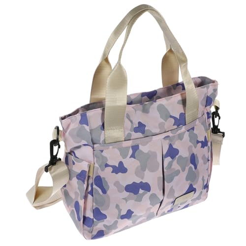 ELAYARD Große Wasserdichte mit Extra Weitem Reißverschluss Vielseitige Aufteilung für Elternzubehör Robuste Verarbeitung als Wickeltasche und Handtasche für Unterwegs Blau Camouflage von ELAYARD