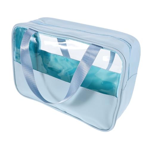 ELAYARD Große wasserdichte Kosmetiktasche mit Modischem Patchwork Design Vielseitiger Organizer mit Mehreren Fächern Tragbarer Kulturbeutel für Damen Reise und Schminkbeutel mit von ELAYARD