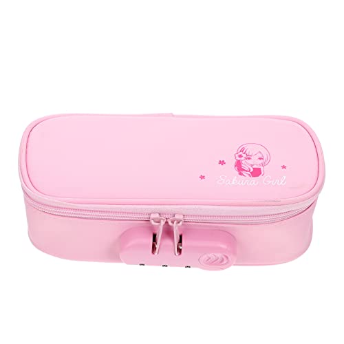 ELAYARD Großes Oxford Federmäppchen mit Passwortschloss Multifunktionale Tragbare Stifttasche für Schule und Büro Praktischer Handheld Organizer für Schreibwaren von ELAYARD