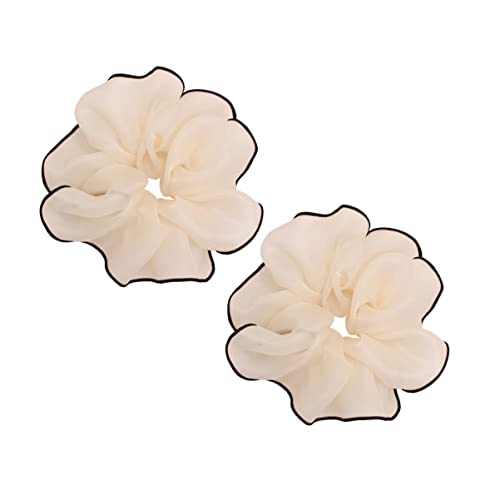 ELAYARD 2stücke Haarring Haargummis Dickdarm Ring Mädchen Frauen Haarschmuck Sommer-kopfgummi Schlichtes Design Für Haartypen von ELAYARD