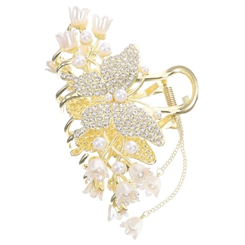 ELAYARD Haarspange Krallenclip mit Blumen Design und Perlen Stabile Haarklammer für Damen Eleganter Haarschmuck für Alltag und Besondere Anlässe Sicherer und Modisches Accessoire ELAYARD Haarspange Krallenclip mit Blumen Design und Perlen Stabile Haarklammer für Damen Eleganter Haarschmuck für Alltag und Besondere Anlässe Sicherer und Modisches Accessoire von ELAYARD