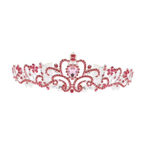 ELAYARD Hochwertige Brautkrone aus Langlebigem mit Funkelnden Strasssteinen Eleganter Haarschmuck für Hochzeit Party und Fotoshootings Prinzessin Tiara für Mädchen und Damen von ELAYARD