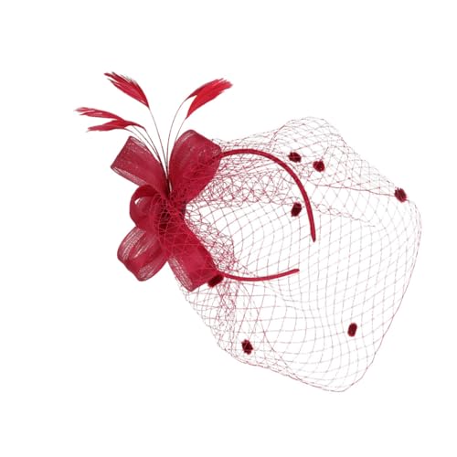 ELAYARD Hochwertiger Braut Haarschmuck Netzstoff Kopfschmuck Hochzeit Party Haarnadel mit Clip für Damen und Mädchen Geeignet für Fotoshootings Festliche Anlässe von ELAYARD