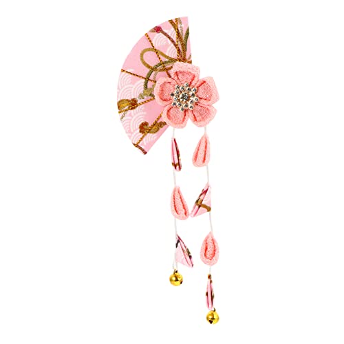 ELAYARD Japanische Kimono Haarspange mit Quasten Haarschmuck für Damen Geeignet für Hochzeiten Festivals und Cosplay aus Strapazierfähigem Stoff Zufälliges Fächerdesign von ELAYARD