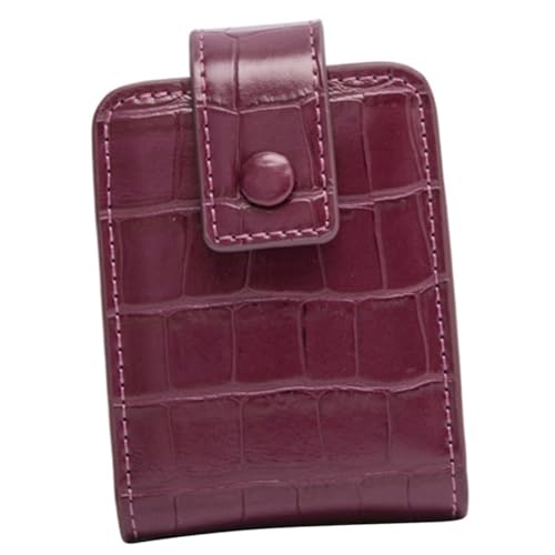 ELAYARD Kleine Lippenstift Tasche aus Leder mit Integriertem Spiegel Tragbarer Kosmetikbeutel für Damen Kompakter Make up Organizer für Reisen Outdoor und Alltag Praktische von ELAYARD