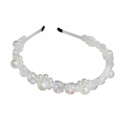ELAYARD Kristall Haarreif Damen mit Perlen Haarschmuck Mädchen Elegant Leicht und Bequem Geburtstag Party Haarschmuck Accessoire Einfacher Stil von ELAYARD