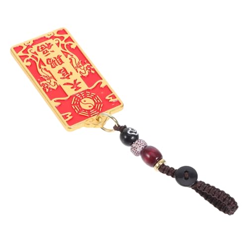 ELAYARD Kupfer Feng Shui Schlüsselanhänger Anhänger Amulett Schutz Glücksbringer Messing Traditionelles Chinesisches Symbol für Wohlstand und Segen Tragbar für Schlüssel und Taschen von ELAYARD