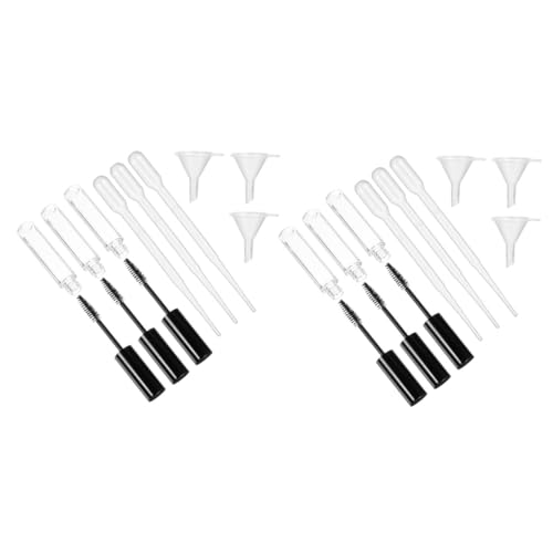 ELAYARD Leere Kosmetikflaschen mit Mascara Eyeliner tuben Nachfüllbare Transparente Behälter für Flüssigen Eyeliner Wimperntusche und Lippenpflege Kompakt und Wiederverwendbar ELAYARD Leere Kosmetikflaschen mit Mascara Eyeliner tuben Nachfüllbare Transparente Behälter für Flüssigen Eyeliner Wimperntusche und Lippenpflege Kompakt und Wiederverwendbar von ELAYARD