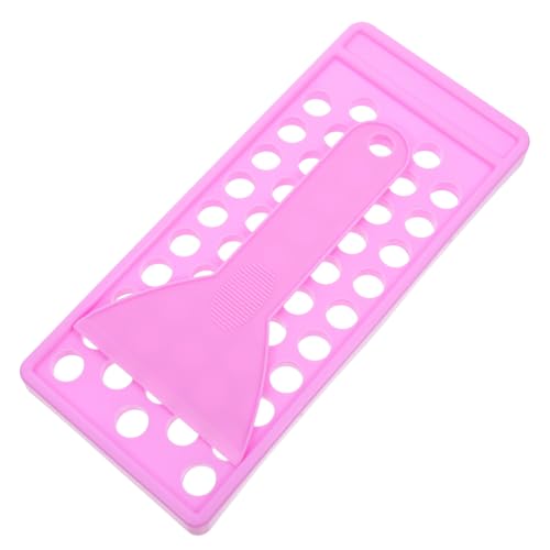 ELAYARD Lip Balm Füllset aus Langlebigem PP Lippenbalsam Tube mit Tragbarem Fülltablett und Spatel Wiederverwendbares DIY Lippenstift Zubehör Einfach zu Verwenden für Kosmetische von ELAYARD