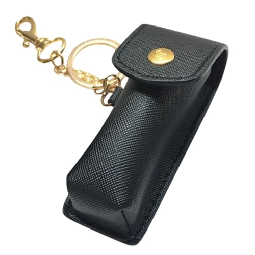ELAYARD Lippenstifthalter Schlüsselanhänger Schwarz Modisches Kompaktes Lippenstiftetui Tragbar Langlebig Stilvolles Accessoire für Handtasche für Party Hochzeit von ELAYARD