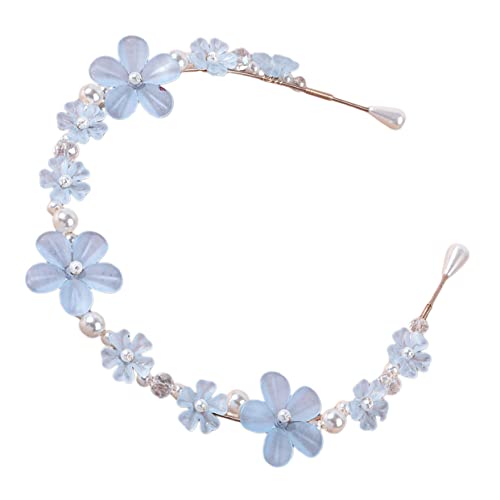 ELAYARD Mädchen Haarband aus Perlen mit Blumen Design und Leichtes Haarschmuck Accessoire für Kleine Mädchen für Alltag und Besondere Anlässe von ELAYARD
