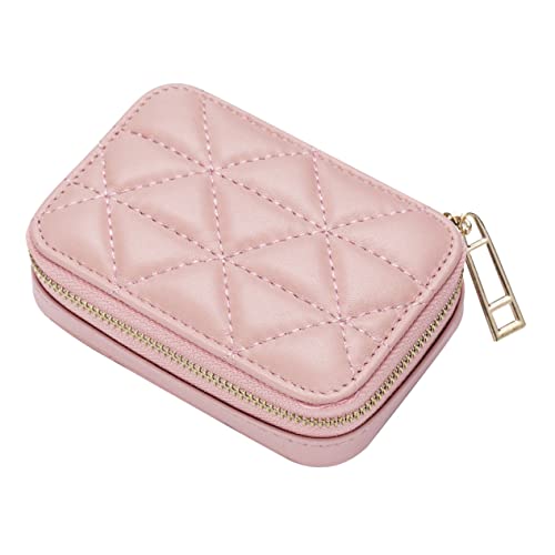 ELAYARD Kleinere Kosmetiktasche Für Reisen Tragbarer Make-up Organizer Mit Spiegel Stilvolles Lippenstiftetui Aus Langlebigem Kunstleder Für Damen Camping Und Alltag von ELAYARD