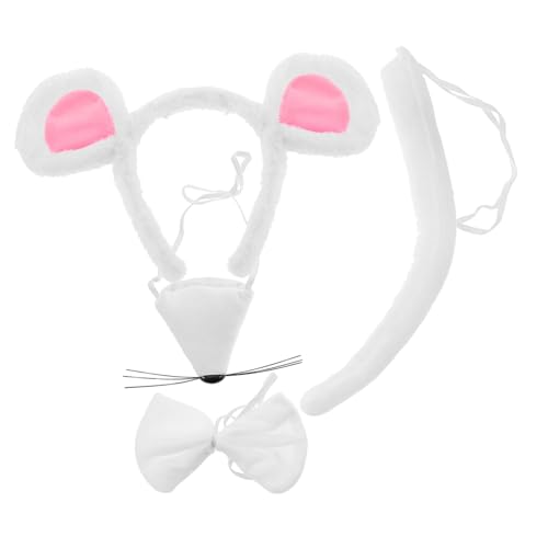 ELAYARD Mauskostüm Set Erwachsene Verstellbares Stirnband mit Ohren und Langlebig für Halloween Karneval Geburtstag Party Kostüm Zubehör für Damen und Herren von ELAYARD