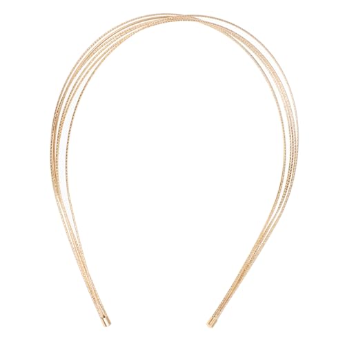 ELAYARD Mehrlagiger Feiner Metall Haarreif Damen Modischer Haarschmuck für Hochzeit und Party Elegantes Leichtes Kopfband Vielseitig Einsetzbar für Braut und Festliche Anlässe von ELAYARD