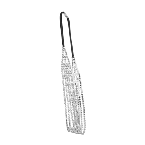 ELAYARD Mehrlagiges Silbernes Stirnband mit Funkelnden Strasssteinen Modisches Haarschmuck accessoire für Damen und Mädchen Geeignet für Partys Hochzeiten Festivals und Alltagsmode von ELAYARD