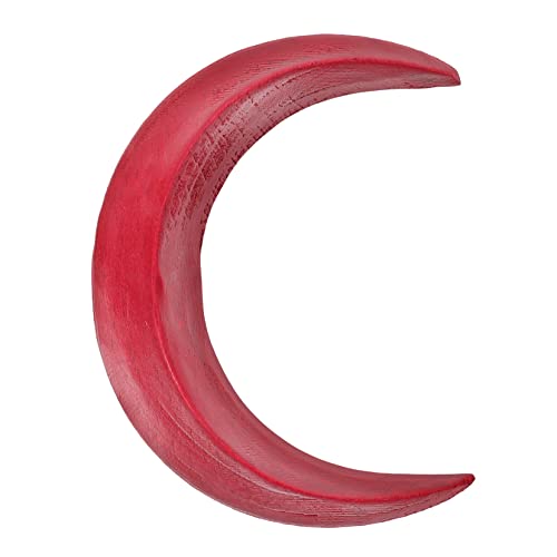 ELAYARD Mond Haarnadel Echthaar-pferdeschwanz-verlängerung Haarspangen Muschel Essstäbchen Für Haare Mond-haar-accessoire Mond Kopfbedeckung Mondhaar Mond-pin Braut Haarstock Holz Rot von ELAYARD