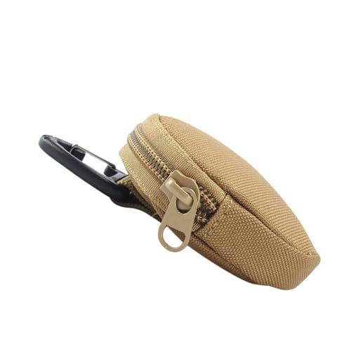 ELAYARD Mini-münztasche Mit Reißverschluss Schlüsselanhänger-Tasche Für Damen Kleine Reisenetui Für Geld Karten Und Kabel Praktischer Organizer Mit Karabiner Runde Tasche Für von ELAYARD