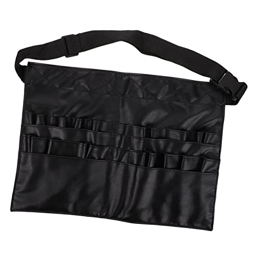 ELAYARD Professionelle Makeup Aufbewahrungstasche Stilvolle Kosmetik Organizer Hüfttasche aus Hochwertigem PU für Make Up Profis Schwarz Fächer von ELAYARD