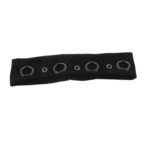ELAYARD Retro Punk Eyelet Headband für Frauen Elastisches Vintage Schwarzes Haarband mit Hohlem Grommet-design Vielseitiges Accessoire für Musikfestivals Rockpartys und von ELAYARD