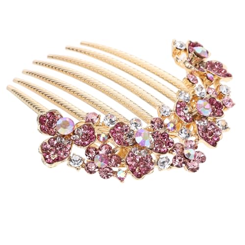 ELAYARD Rhinestone Haarkamm Brautschmuck mit Funkelnden Kristallen Dekorativer Haarschmuck für Hochsteckfrisuren Vielseitiger Haarkamm für Bräute und Festliche Anlässe Langlebiges Design von ELAYARD