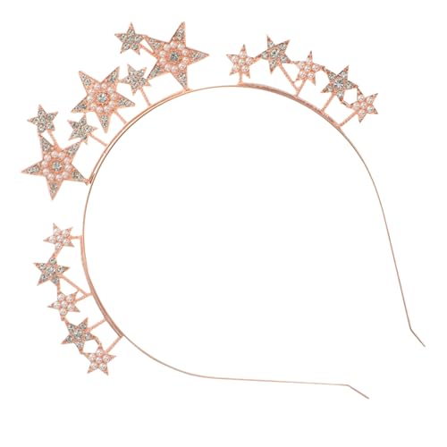 ELAYARD Rhinestone Stern Haarreif Damen Leichtes Modisches Stirnband mit Funkelnden Strasssteinen Eleganter Kopfschmuck für Alltag und Party Haarband in Roségold ELAYARD Rhinestone Stern Haarreif Damen Leichtes Modisches Stirnband mit Funkelnden Strasssteinen Eleganter Kopfschmuck für Alltag und Party Haarband in Roségold von ELAYARD