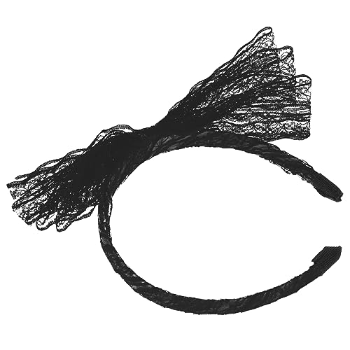 ELAYARD Retro Schleifen-stirnband Für Mädchen Elastisches Haarband Kostümzubehör Für Geburtstagsfeiern Partys Und Festivals Stilvoller Haarschmuck Mit Großem Bogen von ELAYARD