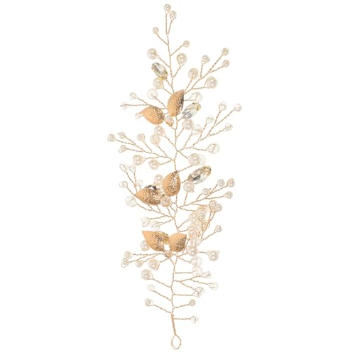 ELAYARD Schönes Perlen haarband mit Kristallverzierung Silbernes Weiches Braut accessoire Leichter Hochzeitsschmuck für Braut und Festliche Anlässe Komfortabel und Stilvoll von ELAYARD