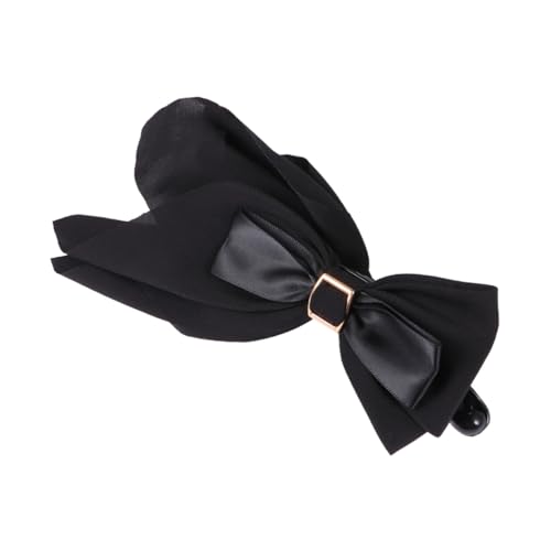 ELAYARD Schwarze Haarklammer mit Klassischem Schleifendesign Langlebiger Stoff Haarclip für Damen und Mädchen Vielseitig Passend zu Verschiedenen Frisuren Stilvolles Zufällige Farbe von ELAYARD