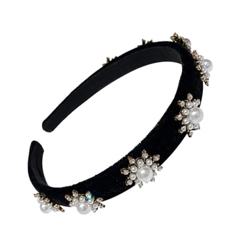 ELAYARD Schwarzes Schneeflocken haarband Damen Party Kopfschmuck Festliches Xmas Haarschmuck Zubehör für Mädchen und Frauen Geeignet von ELAYARD