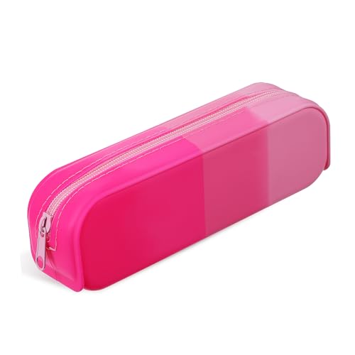 ELAYARD Silikon Federmäppchen Großer Stauraum Leicht Tragbar Vielseitig Nutzbar für Stifte Kosmetik und Kleinteile Alltag Schule Büro von ELAYARD